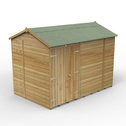 Forest Timberdale 10x6 Reverse Apex Shed - Double Door - No Windows - JJ Building Materials