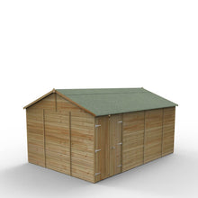 Forest Timberdale 15x10 Reverse Apex Shed - Double Door - No Windows - JJ Building Materials