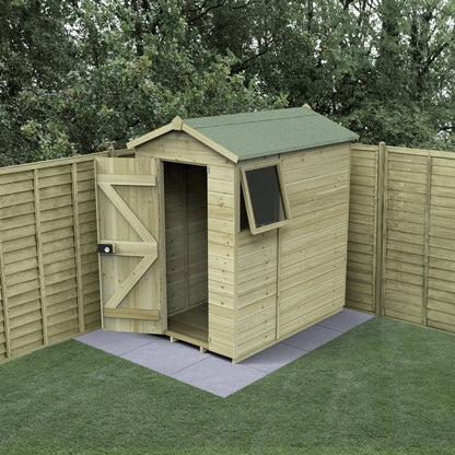Forest Timberdale 4x6 Apex Shed - 1 Window - 1 Opening - JJ Building Materials