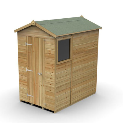 Forest Timberdale 4x6 Apex Shed - 1 Window - 1 Opening - JJ Building Materials