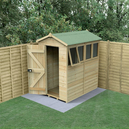 Forest Timberdale 4x6 Apex Shed - 4 Windows - 1 Opening - JJ Building Materials