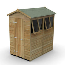 Forest Timberdale 4x6 Apex Shed - 4 Windows - 2 Opening - JJ Building Materials