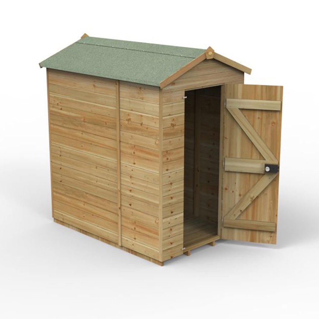 Forest Timberdale 4x6 Apex Shed - No Windows - JJ Building Materials