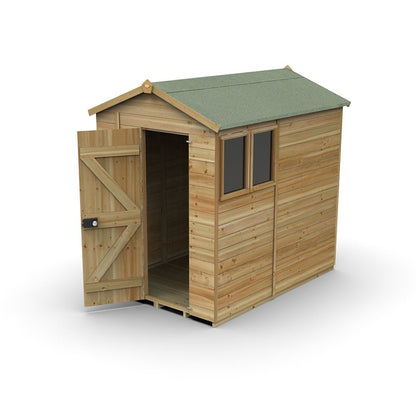 Forest Timberdale 5x7 Apex Shed - 2 Windows - 1 Opening - JJ Building Materials