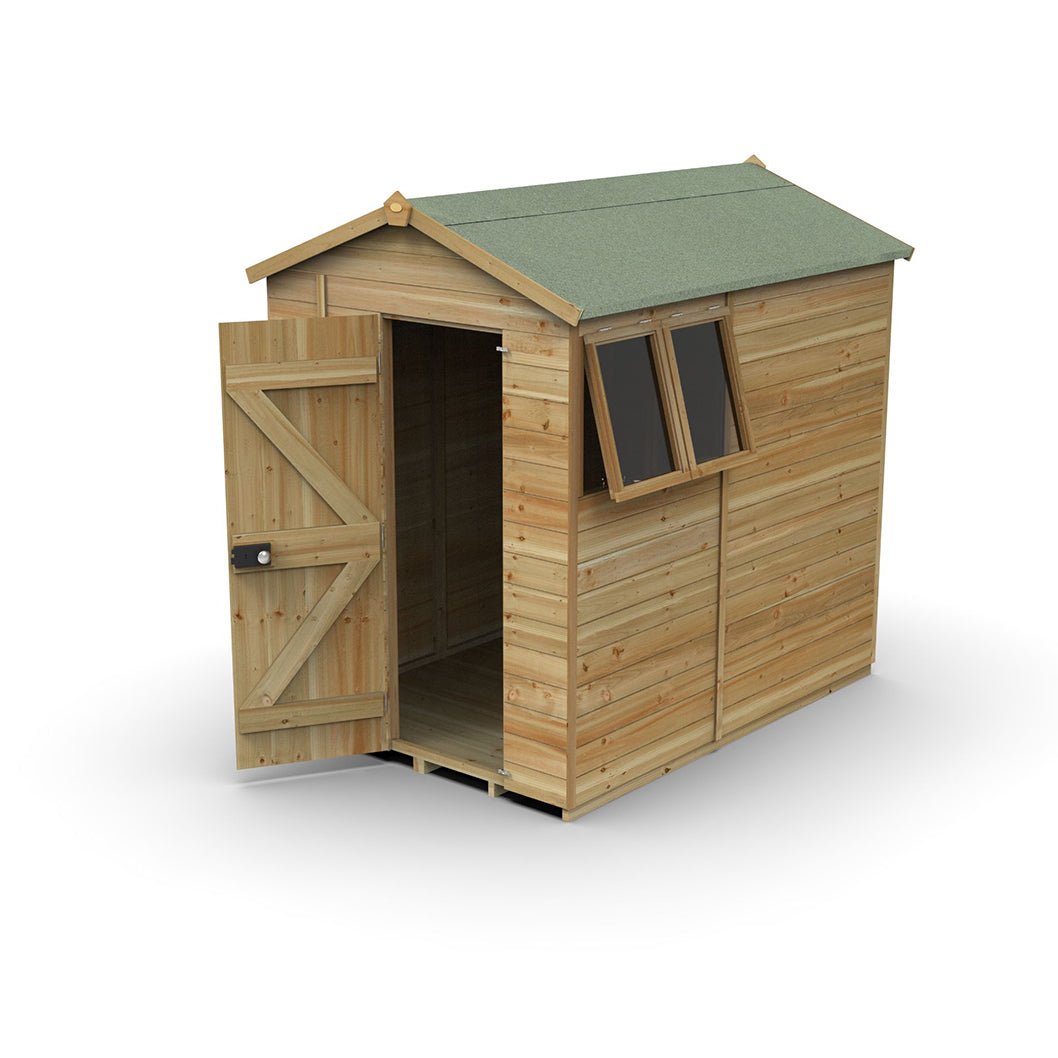 Forest Timberdale 5x7 Apex Shed - 2 Windows - 2 Opening - JJ Building Materials