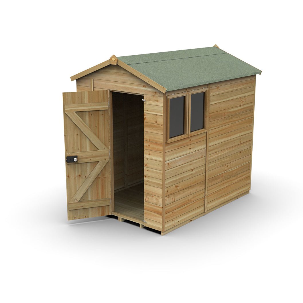 Forest Timberdale 5x7 Apex Shed - 2 Windows - 2 Opening - JJ Building Materials