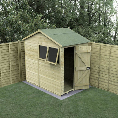 Forest Timberdale 5x7 Reverse Apex Shed - 2 Window - 1 Opening - JJ Building Materials