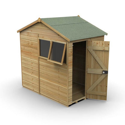Forest Timberdale 5x7 Reverse Apex Shed - 2 Window - 1 Opening - JJ Building Materials
