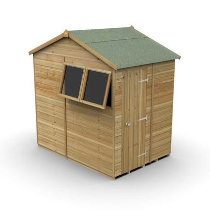 Forest Timberdale 5x7 Reverse Apex Shed - 2 Window - 1 Opening - JJ Building Materials
