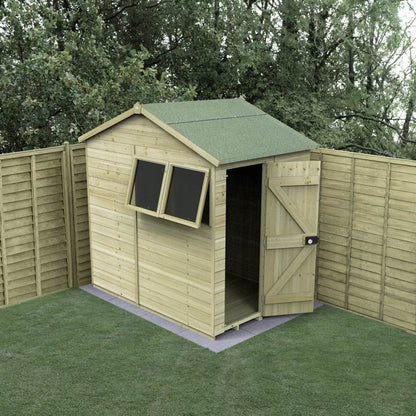 Forest Timberdale 5x7 Reverse Apex Shed - 2 Window - 2 Opening - JJ Building Materials