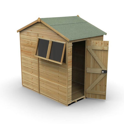 Forest Timberdale 5x7 Reverse Apex Shed - 2 Window - 2 Opening - JJ Building Materials