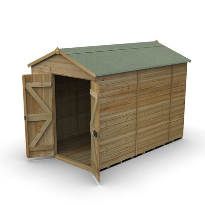 Forest Timberdale 6x10 Apex Shed - Double Door - No Windows - JJ Building Materials