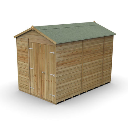 Forest Timberdale 6x10 Apex Shed - Double Door - No Windows - JJ Building Materials