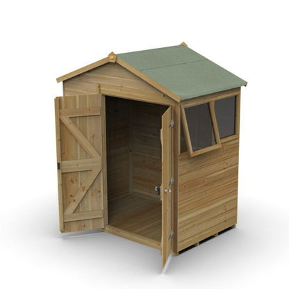 Forest Timberdale 6x4 Apex Shed - 2 Windows - 1 Opening - JJ Building Materials