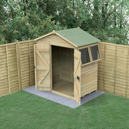 Forest Timberdale 6x4 Apex Shed - 2 Windows - 2 Opening - JJ Building Materials