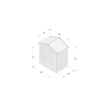 Forest Timberdale 6x4 Apex Shed - No Windows - JJ Building Materials