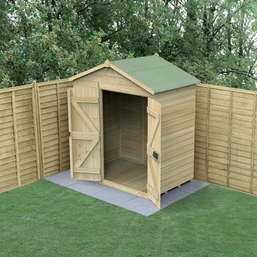 Forest Timberdale 6x4 Apex Shed - No Windows - JJ Building Materials