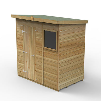 Forest Timberdale 6x4 Pent Shed - 1 Window - 1 Opening - JJ Building Materials