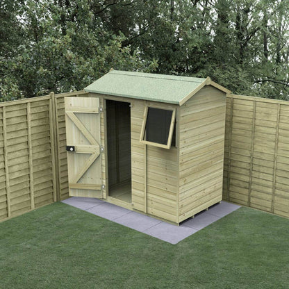 Forest Timberdale 6x4 Reverse Apex Shed - 1 Window - 1 Opening - JJ Building Materials