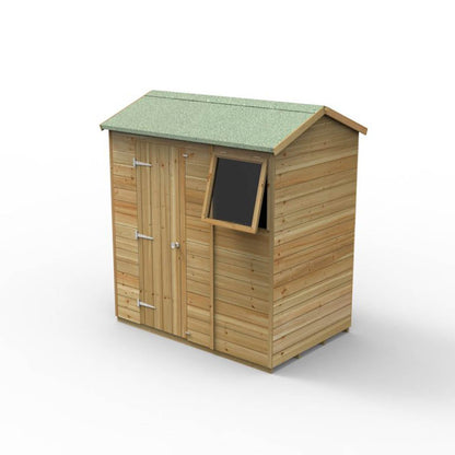 Forest Timberdale 6x4 Reverse Apex Shed - 1 Window - 1 Opening - JJ Building Materials