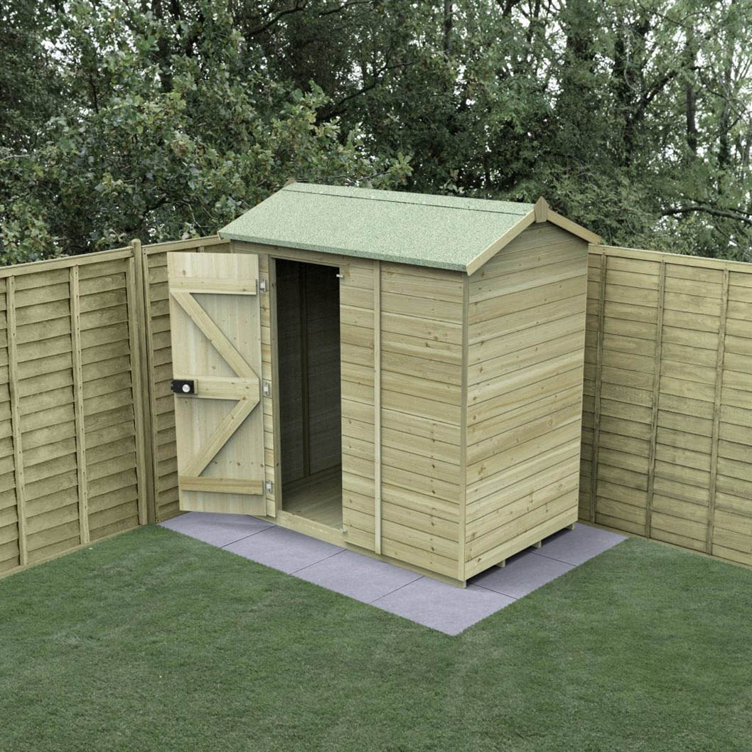 Forest Timberdale 6x4 Reverse Apex Shed - No Windows - JJ Building Materials