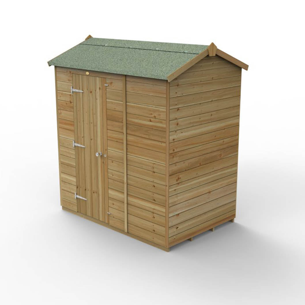 Forest Timberdale 6x4 Reverse Apex Shed - No Windows - JJ Building Materials