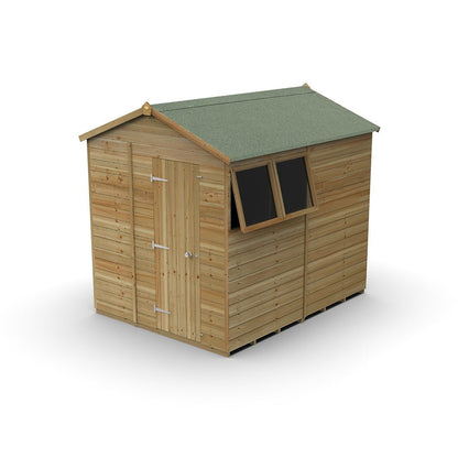 Forest Timberdale 6x8 Apex Shed - 2 Windows - 2 Opening - JJ Building Materials