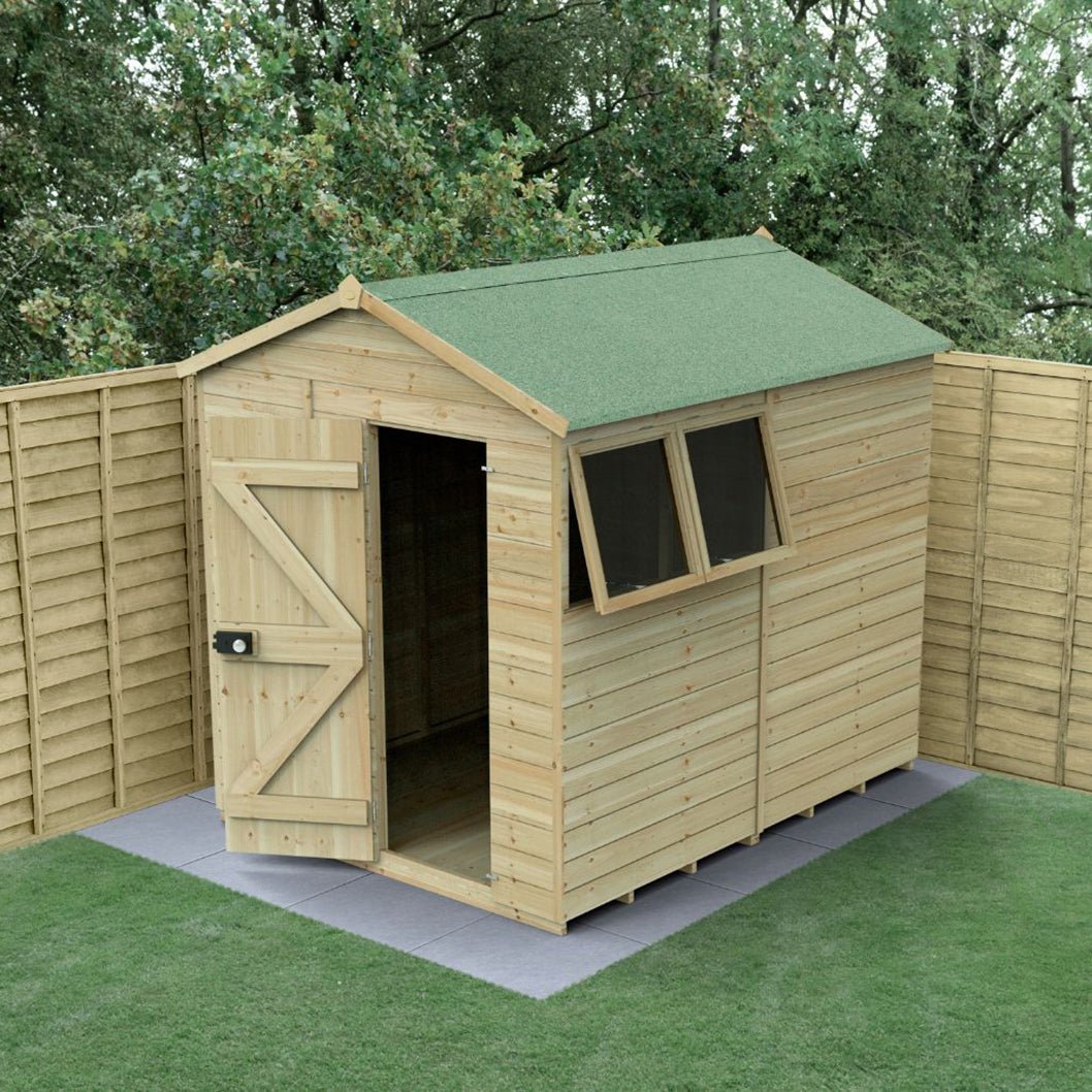 Forest Timberdale 6x8 Apex Shed - 2 Windows - 2 Opening - JJ Building Materials