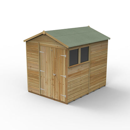 Forest Timberdale 6x8 Apex Shed - Double Door - 2 Windows - 1 Opening - JJ Building Materials