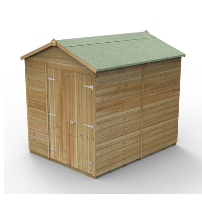Forest Timberdale 6x8 Apex Shed - Double Door - No Windows - JJ Building Materials