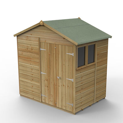 Forest Timberdale 7x5 Apex Shed - Double Door - 2 Windows - 2 Opening - JJ Building Materials