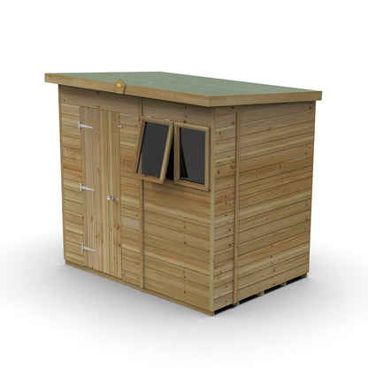 Forest Timberdale 7x5 Pent Shed - 2 Window - 1 Opening - JJ Building Materials