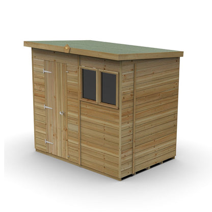 Forest Timberdale 7x5 Pent Shed - 2 Window - 1 Opening - JJ Building Materials
