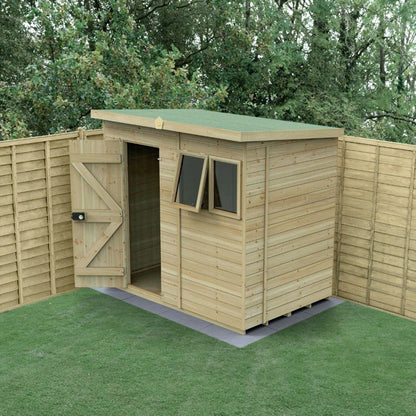 Forest Timberdale 7x5 Pent Shed - 2 Window - 1 Opening - JJ Building Materials