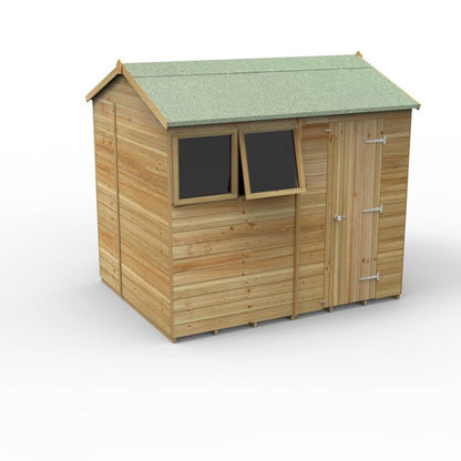 Forest Timberdale 8x6 Reverse Apex Shed - 2 Window - 1 Opening - JJ Building Materials