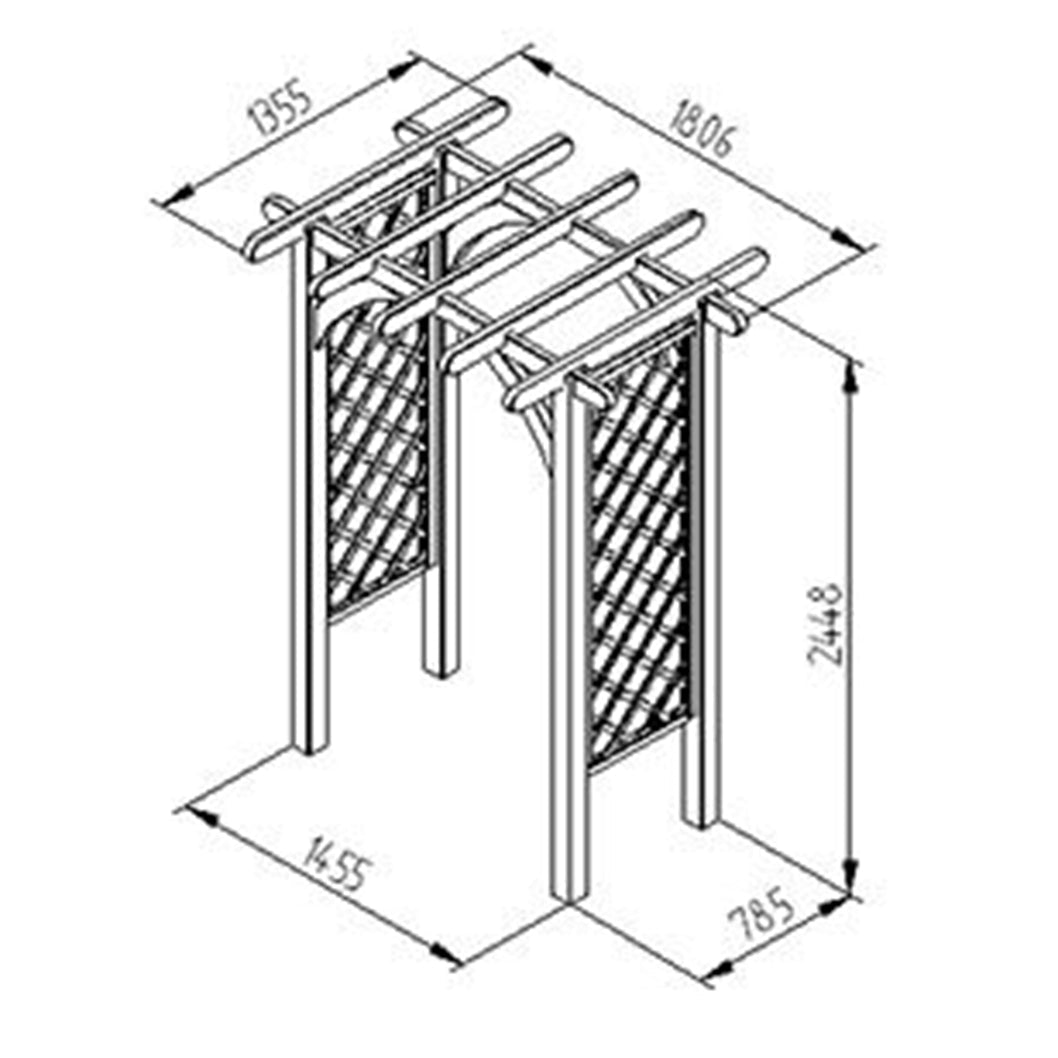 Forest Ultima Pergola Arch - JJ Building Materials