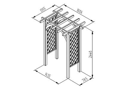 Forest Ultima Pergola Arch - JJ Building Materials