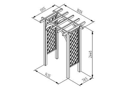 Forest Ultima Pergola Arch - JJ Building Materials