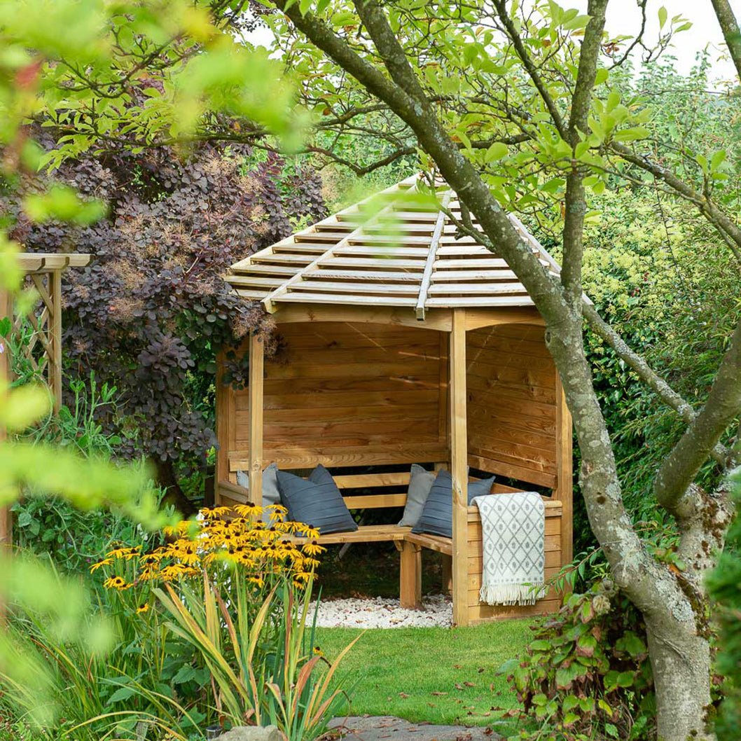 Forest Venetian Corner Arbour - JJ Building Materials
