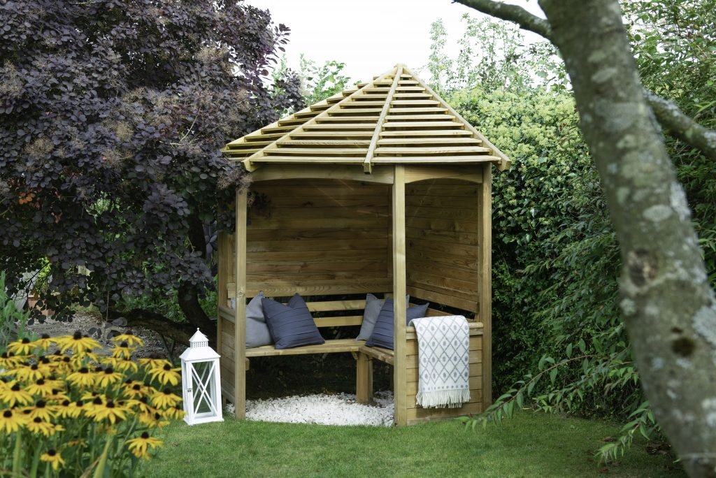 Forest Venetian Corner Arbour - JJ Building Materials