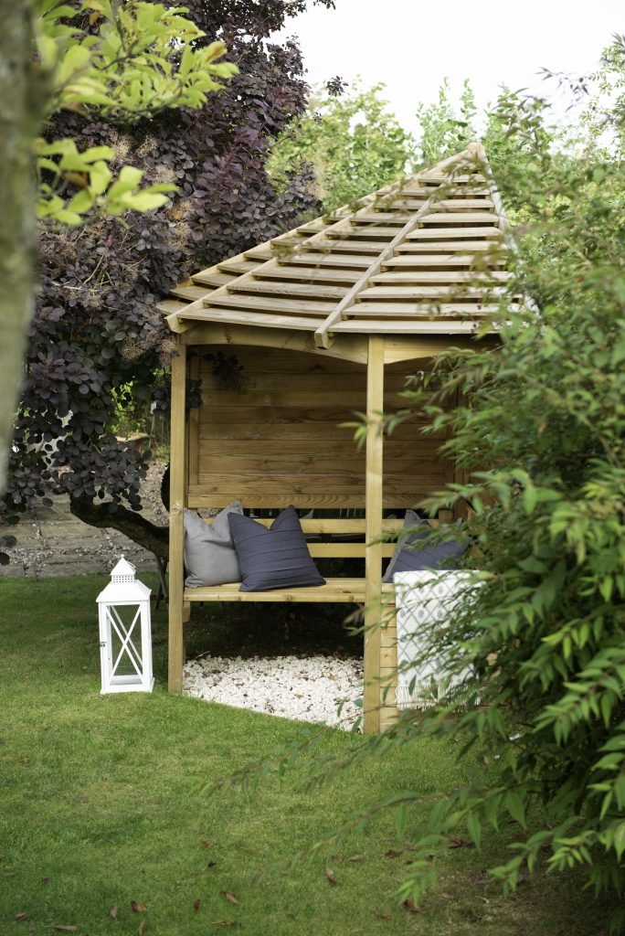 Forest Venetian Corner Arbour - JJ Building Materials