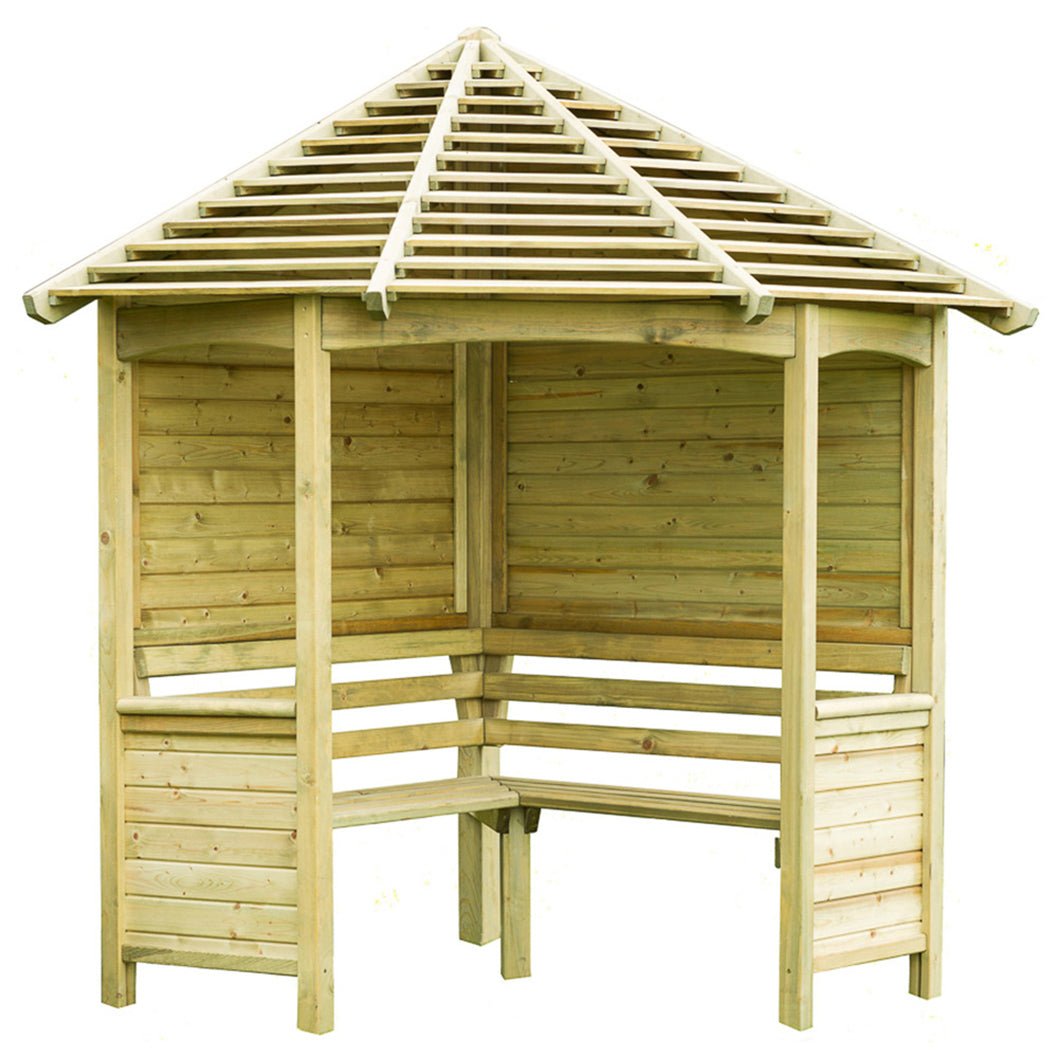 Forest Venetian Corner Arbour - JJ Building Materials