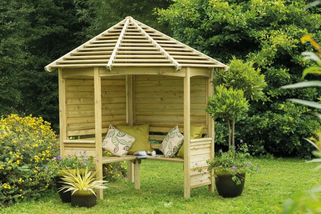 Forest Venetian Corner Arbour - JJ Building Materials