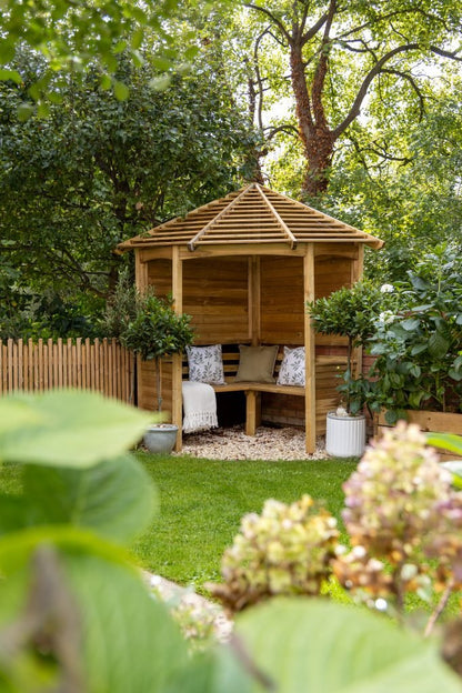 Forest Venetian Corner Arbour - JJ Building Materials