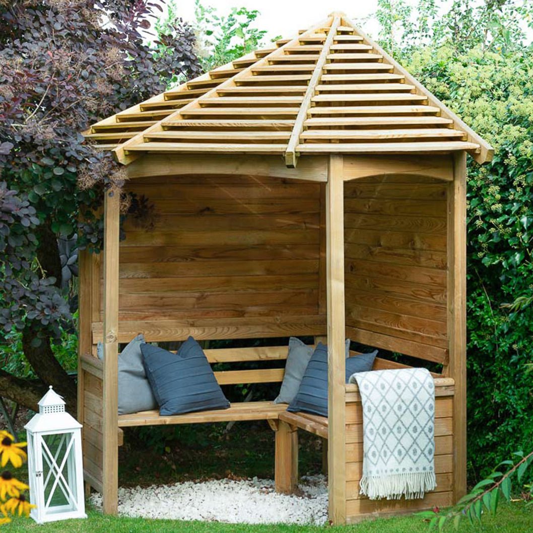 Forest Venetian Corner Arbour - JJ Building Materials