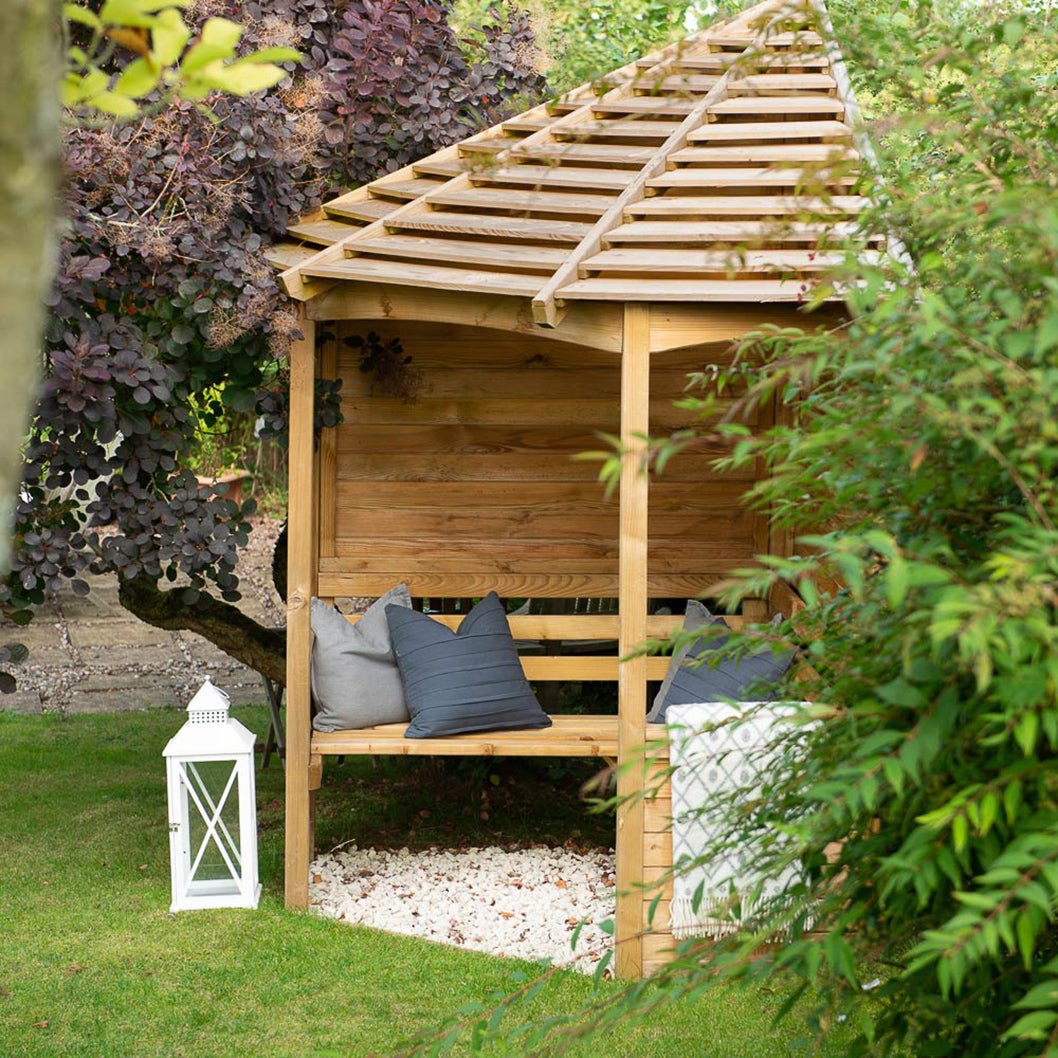 Forest Venetian Corner Arbour - JJ Building Materials