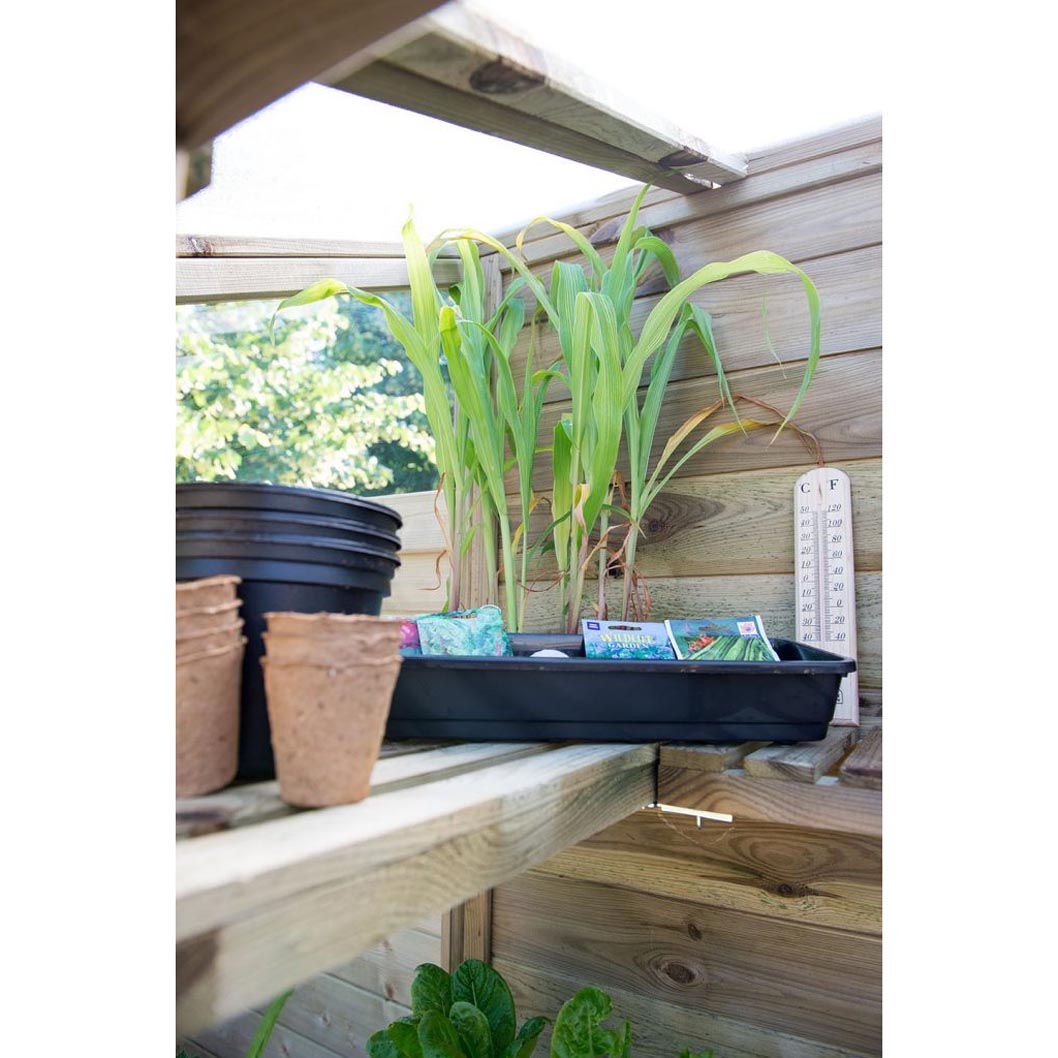 Forest Victorian Tall Wall Greenhouse with Auto Vent - JJ Building Materials