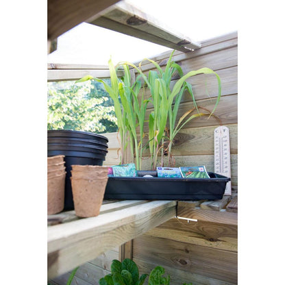Forest Victorian Tall Wall Greenhouse with Auto Vent - JJ Building Materials