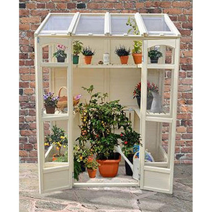 Forest Victorian Tall Wall Greenhouse with Auto Vent - JJ Building Materials