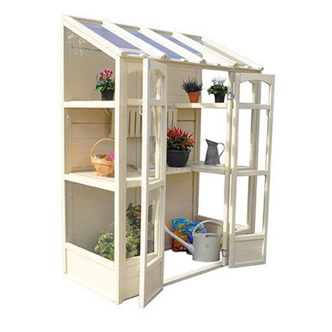 Forest Victorian Tall Wall Greenhouse with Auto Vent - JJ Building Materials